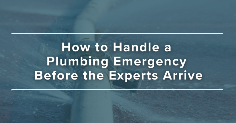 How to Handle a Plumbing Emergency Before the Experts Arrive